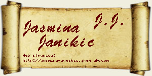 Jasmina Janikić vizit kartica